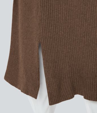 Hooded Long Sleeve Pocket Longline Casual Cardigan