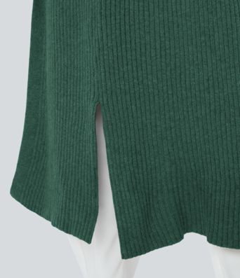 Cardigan lungo casual con cappuccio, maniche lunghe e tasca