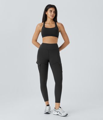 DayStretch High Waisted Cargo Pocket Skinny Yoga Leggings