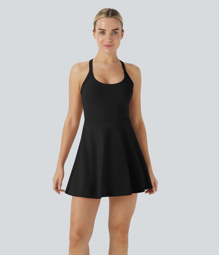 Backless Twisted Active Dress-Easy Peezy Edition
