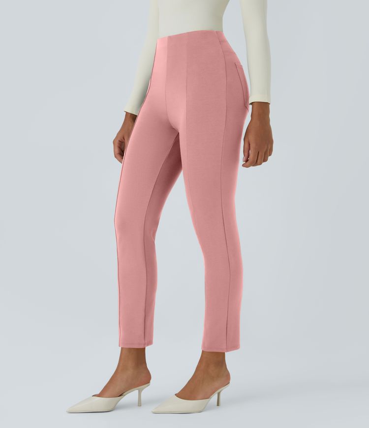 Halara Flex™ pants slim fit office side pocket high rise back seam
