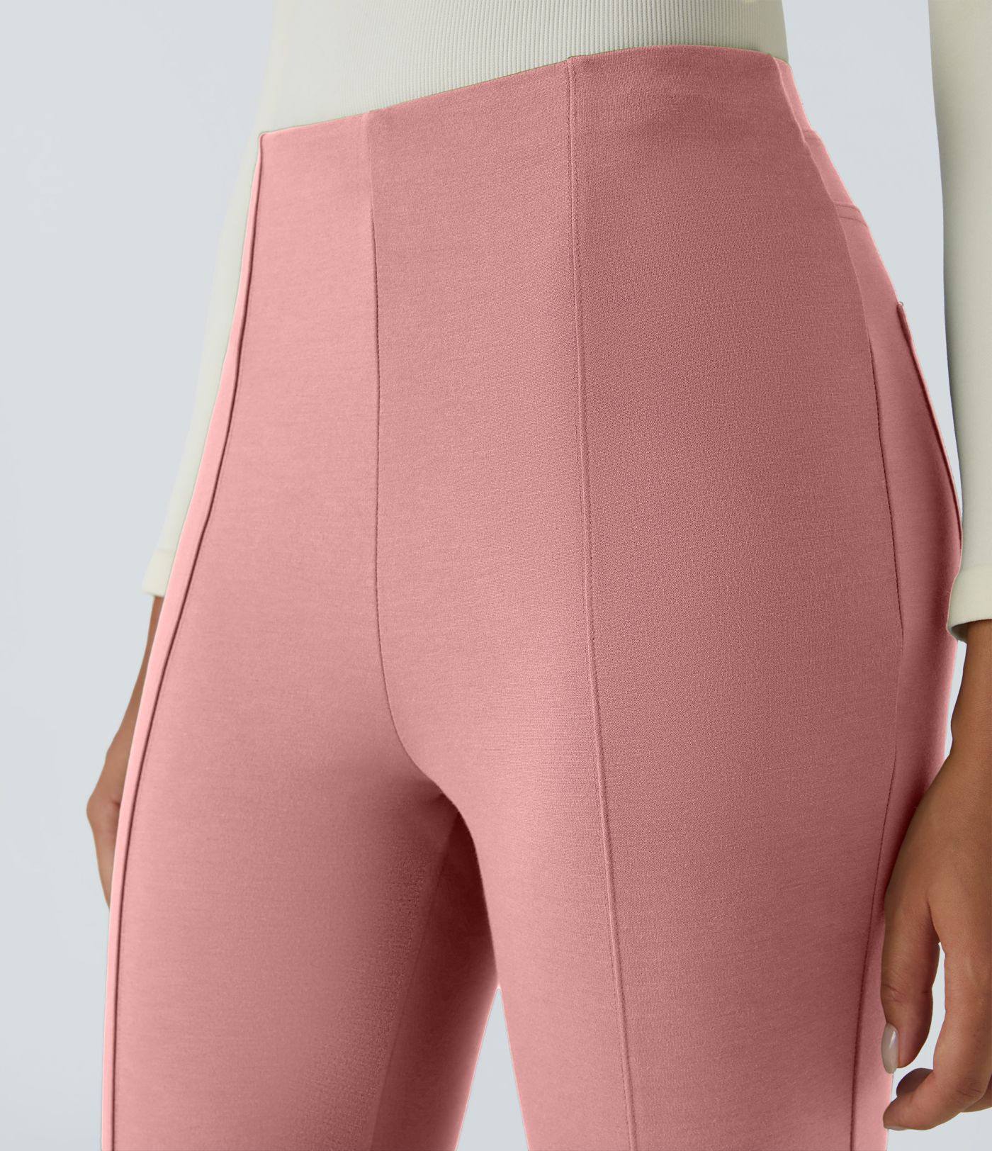 Halara Flex™ pants slim fit office side pocket high rise back seam