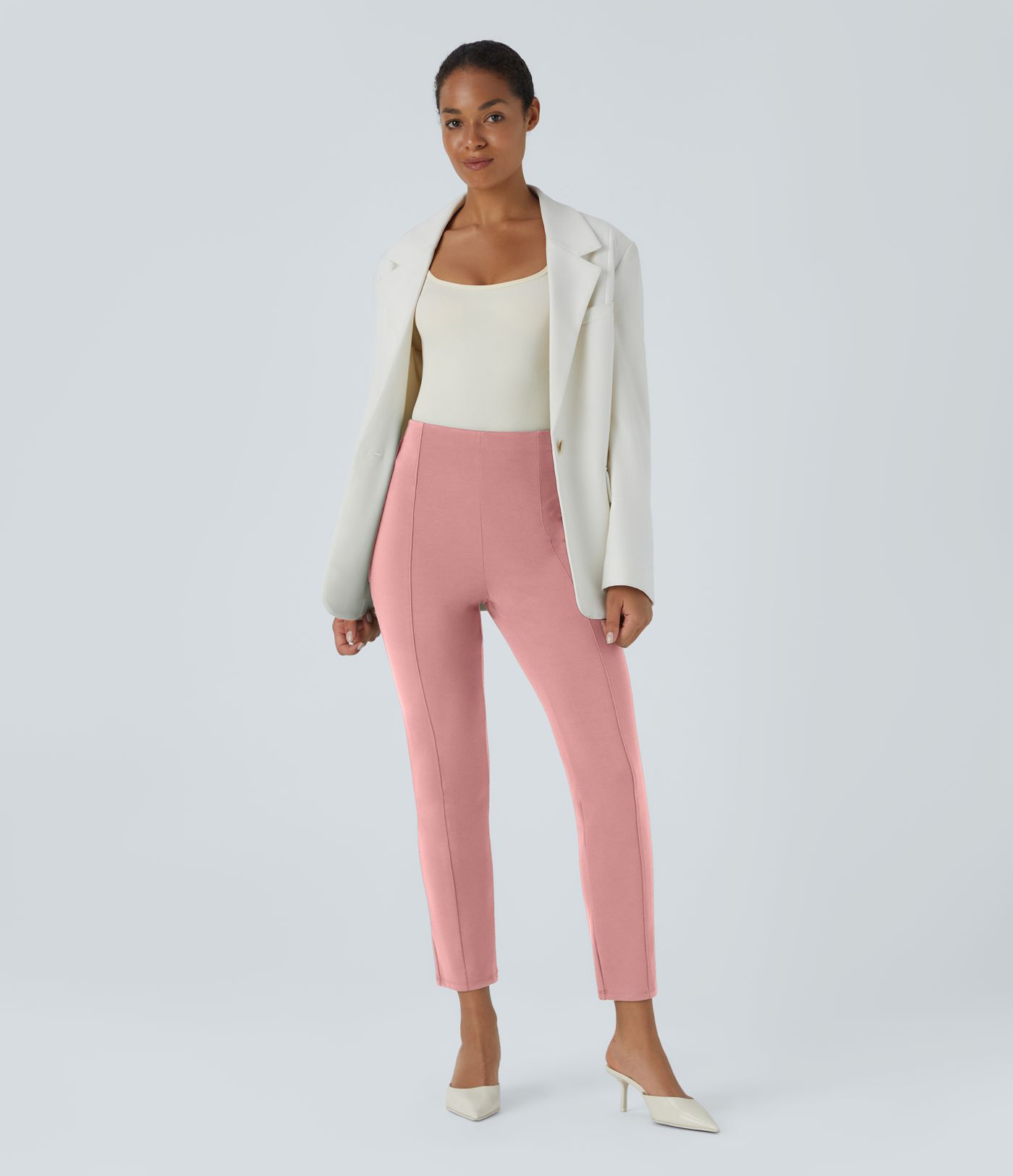 Halara Flex™ pants slim fit office side pocket high rise back seam