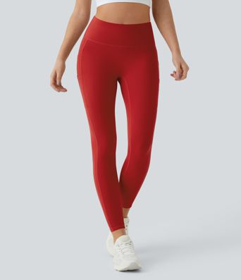 Softlyzero™ Plush Einfarbige Leggings mit hoher Taille und doppelten Taschen Softlyzero™ Plush Einfarbige Leggings mit hoher Taille und doppelten Taschen