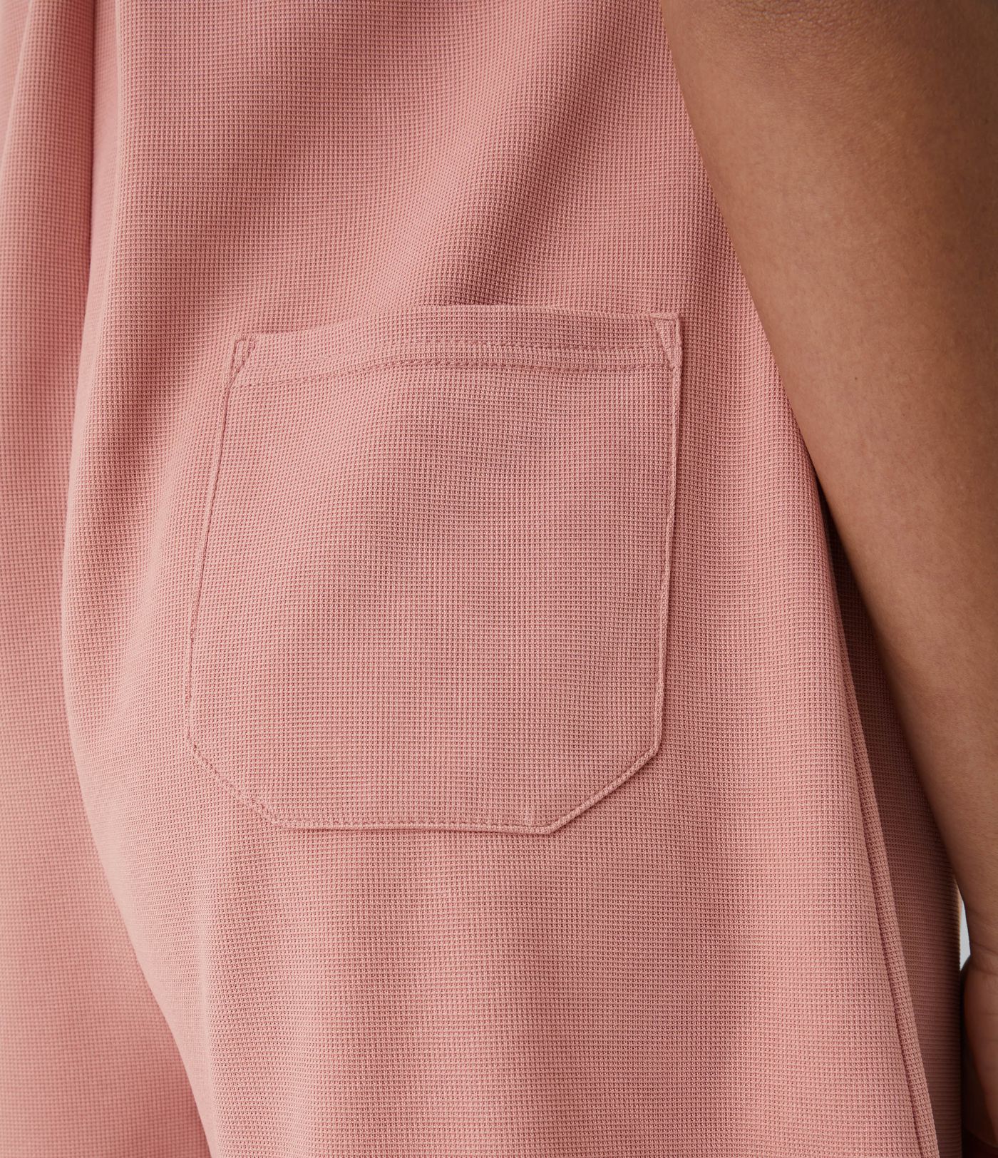 Pockets Waffle Casual Overalls