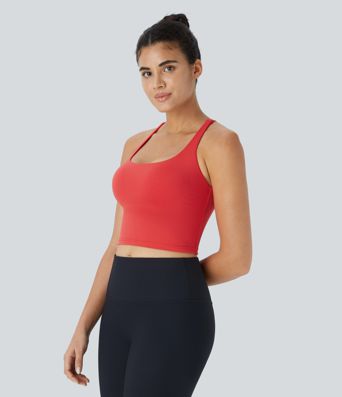 Top corto de yoga, tallas A-C