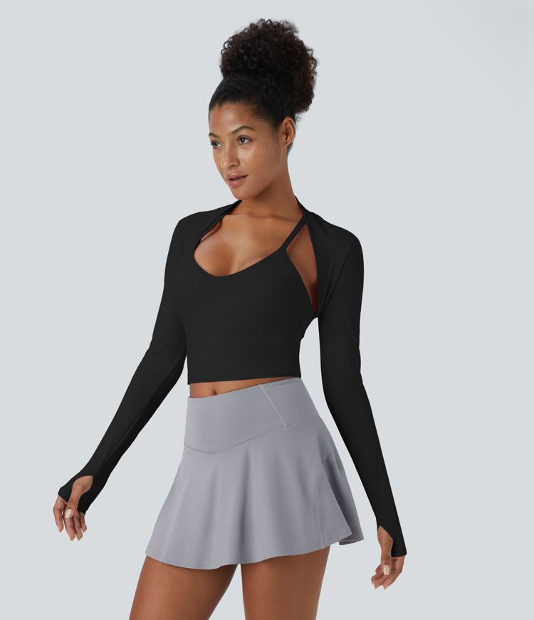 Softlyzero™ Airy Sleeveless Cropped Cool Touch Golf Shrug Sports Top