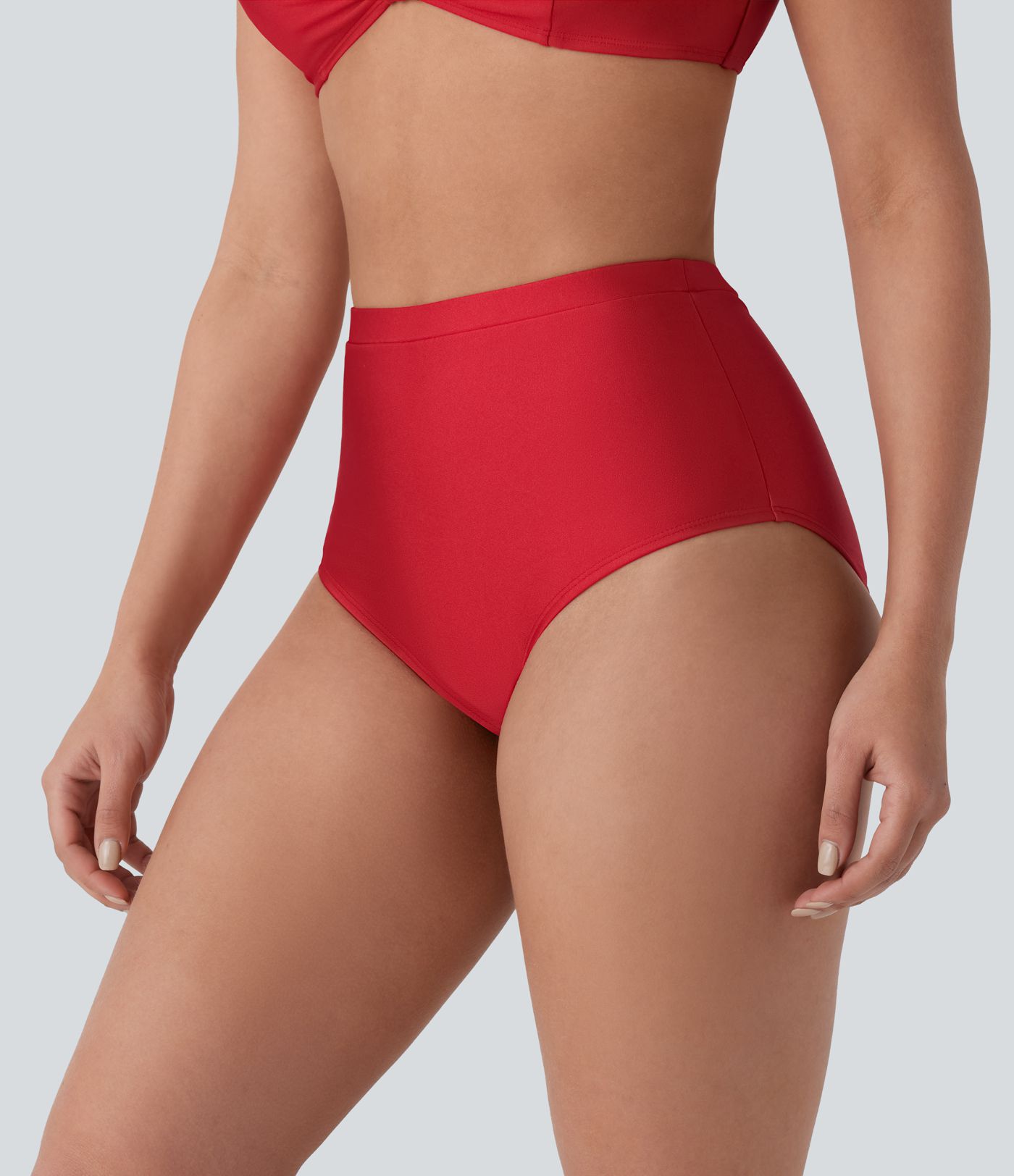 Traje baño bikini tiro alto control abdomen
