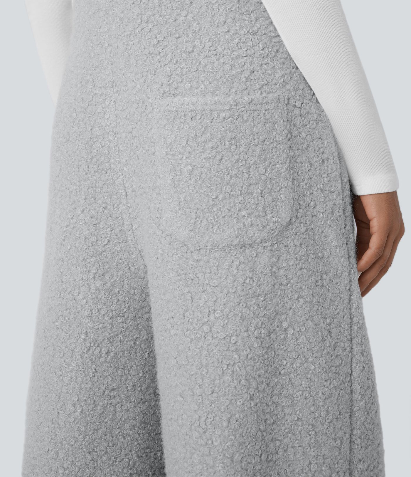 Pockets Casual Teddy Women Overalls