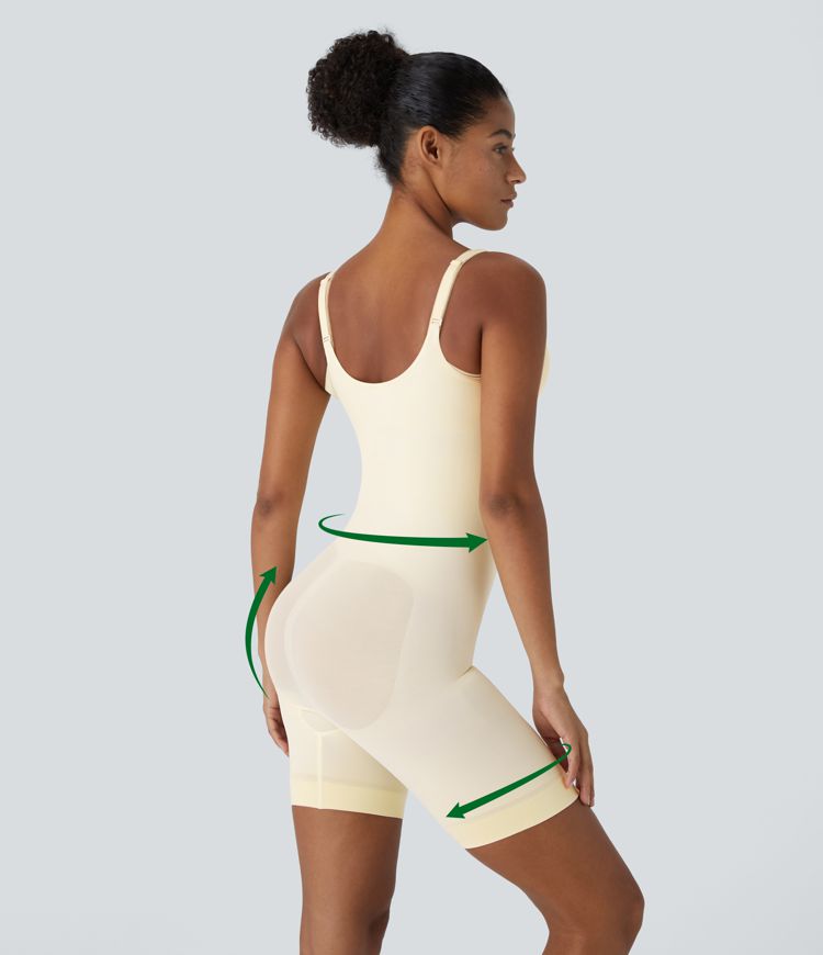 Body gainant sans coutures Flow, bretelles ajustables avec effet ventre plat et push-up