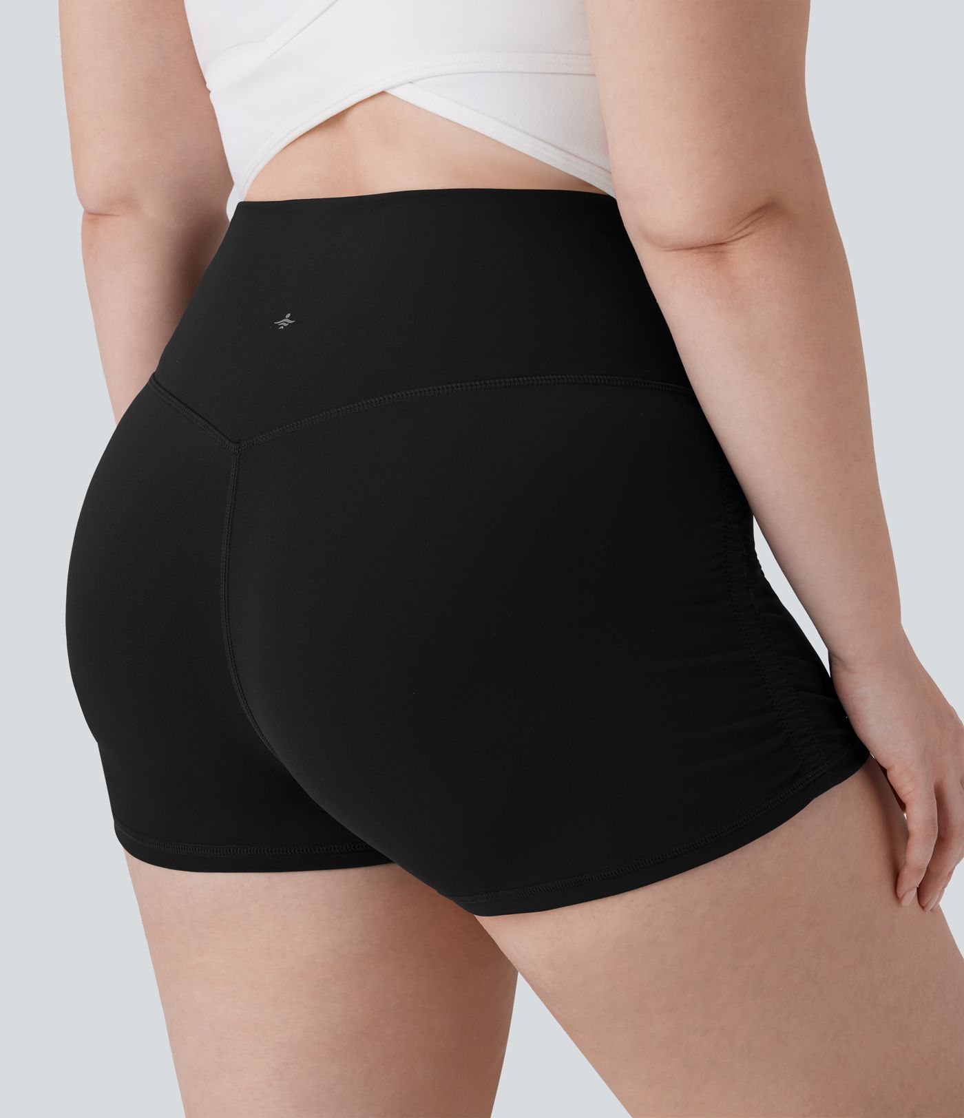 SoftlyZero™ QuickDry High Waisted Tummy Control Ruched Running Plus Size Biker Shorts 2.5'' SoftlyZero™ QuickDry High Waisted Tummy Control Ruched Running Plus Size Biker Shorts 2.5''