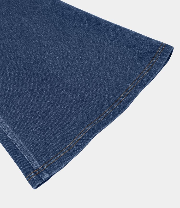 Jeans Halara Flex™ Denim súper acampanado elástico lavados con bolsillo cruzado y tiro alto