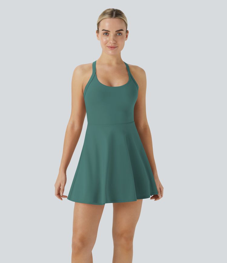 Backless Twisted Active Dress-Easy Peezy Edition