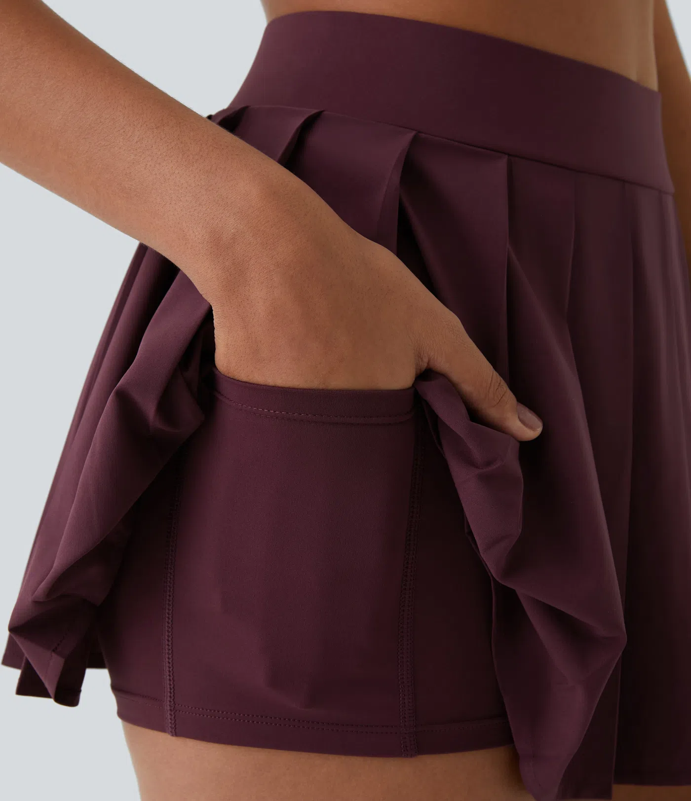 Breezeful™ Plissierter 2-in-1 Partyrock mit hohem Bund und verstellbarer Schnalle - schnelltrocknend