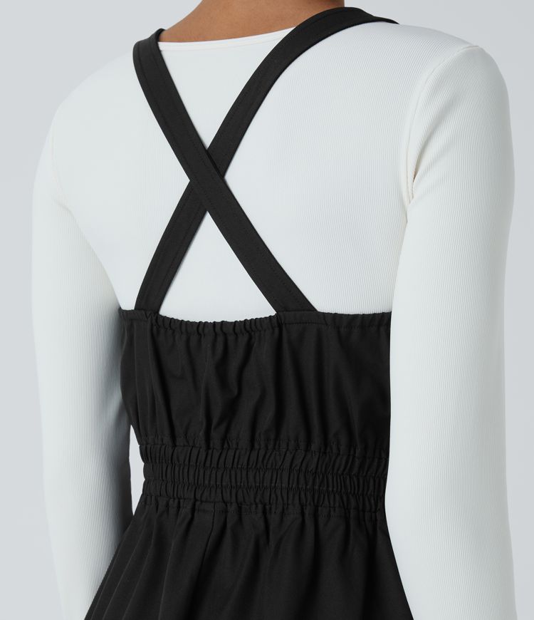 Water Repellent Wear-Resistant Zipper Pockets Camping Overalls