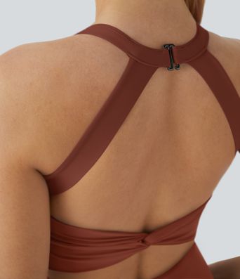 SoftlyZero™ Airy Backless Twisted Cool Touch Dance Active Dress-Easy Peezy Edition