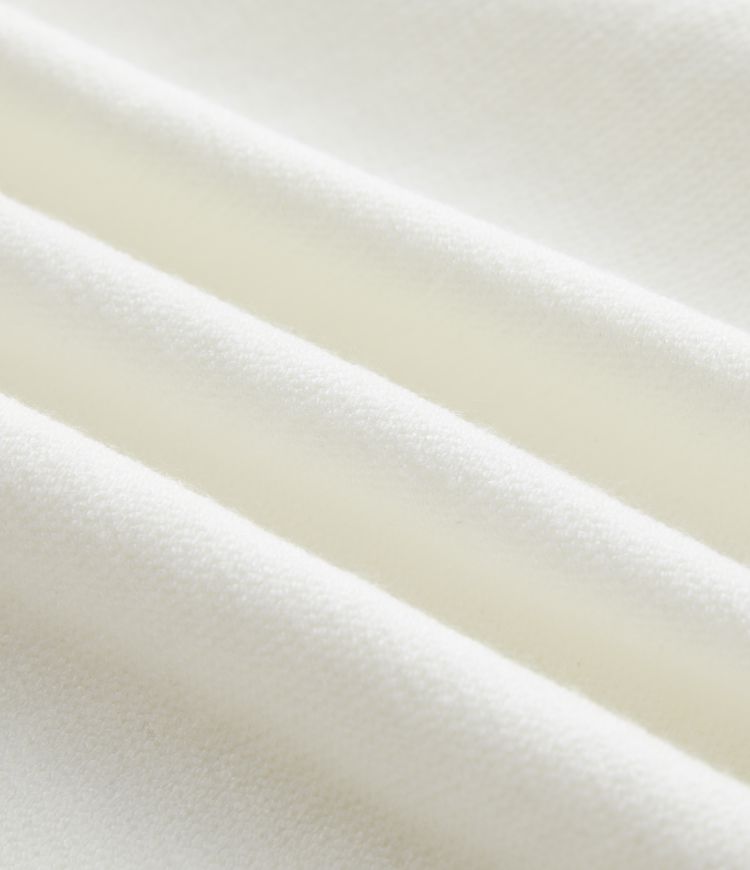 Pull décontracté à col rond, épaules tombantes et manches longues