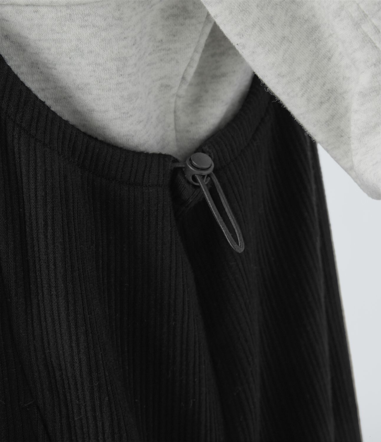 Ribbed Adjustable Straps Drawstring Side Pocket Casual Jogger Dungarees