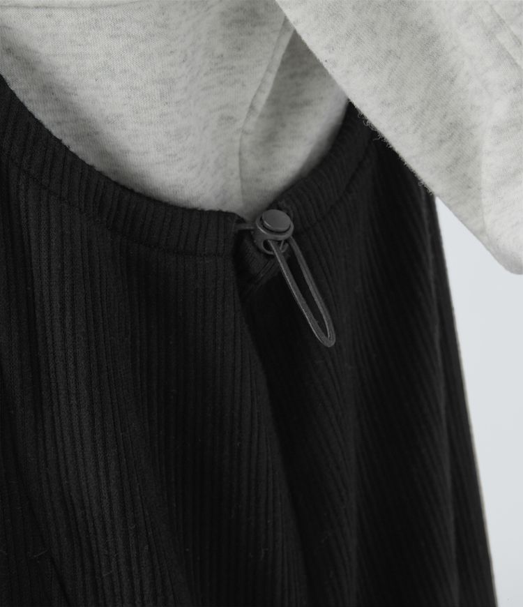 Ribbed Adjustable Straps Drawstring Side Pocket Casual Jogger Dungarees