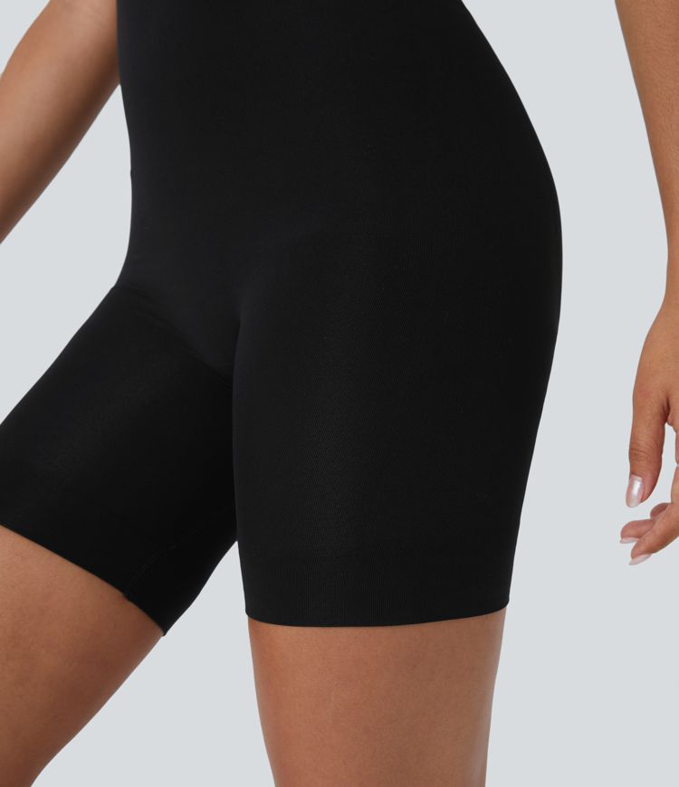 Body sculptant sans coutures à effet seconde peau, bretelles ajustables, dos nu, effet ventre plat et push-up fessier