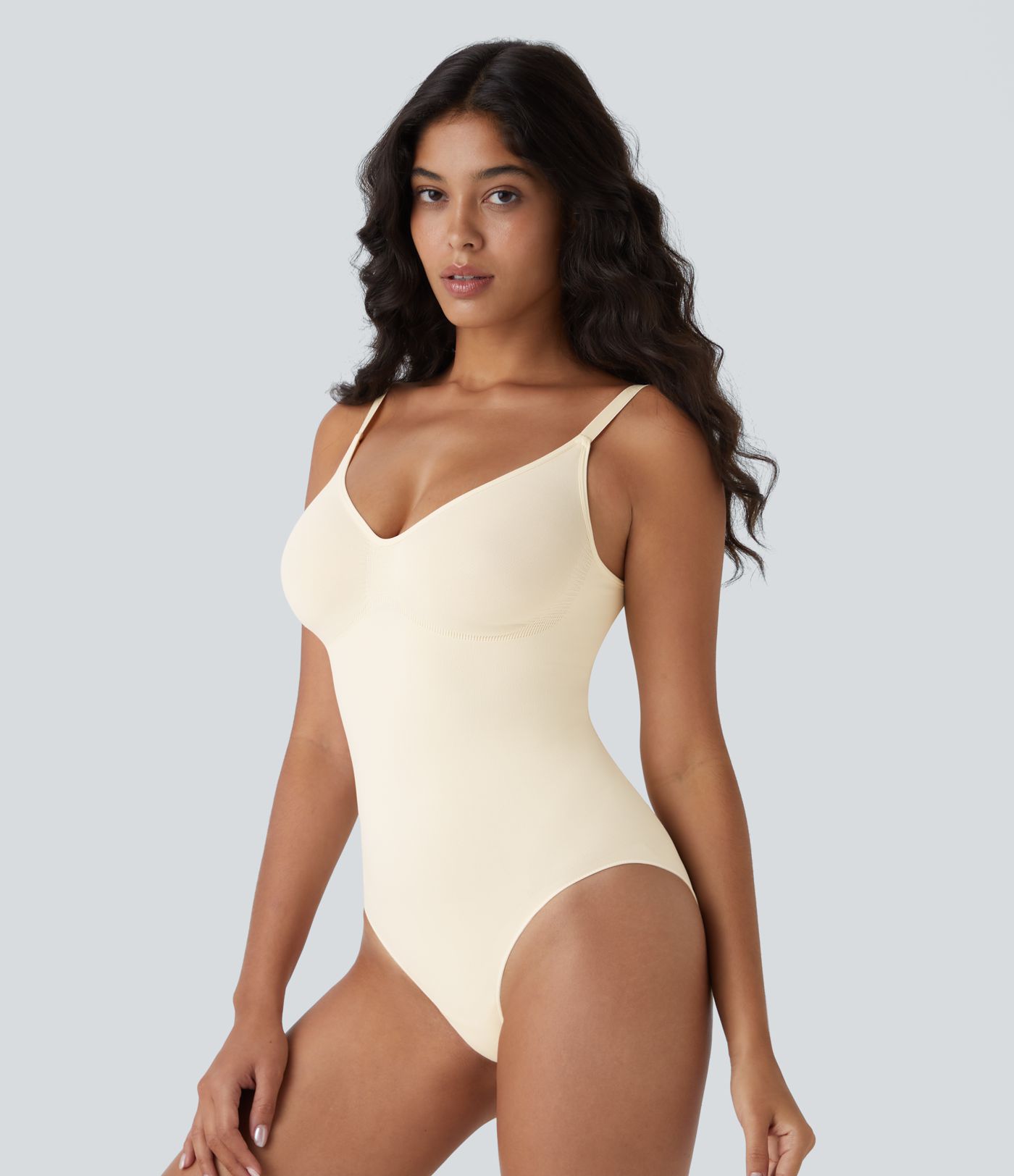 Body control abdomen sin costura tirante ajustable sin espalda cierre presión