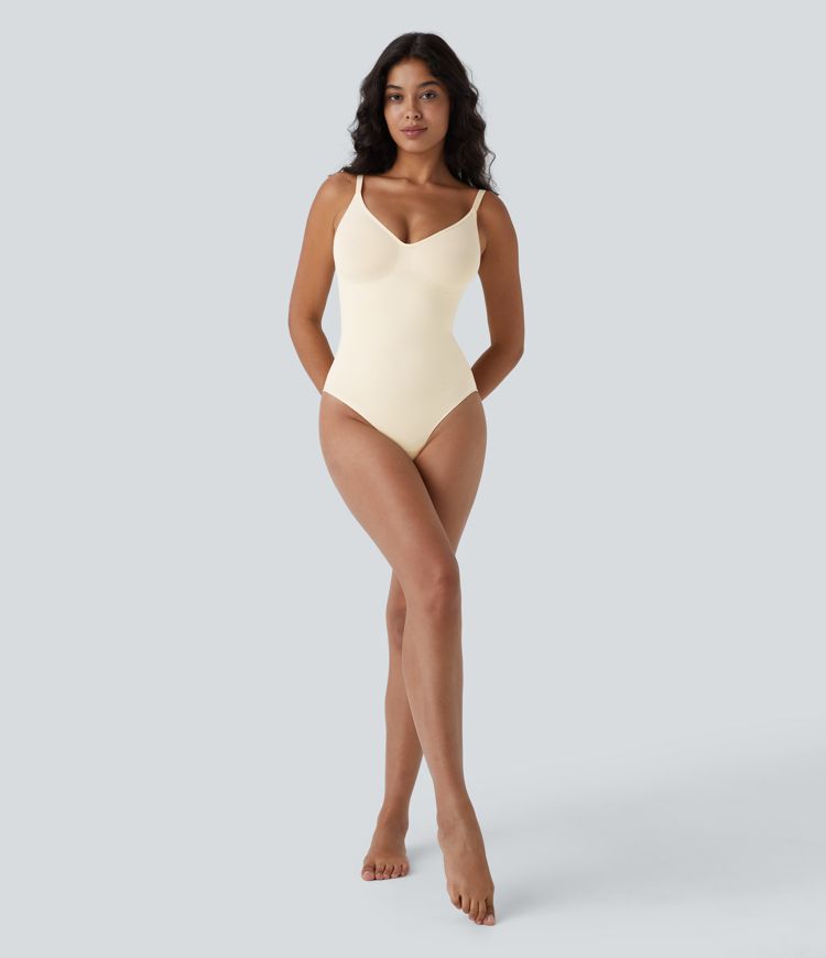 Seamless Flow Tummy Control Snap Closure Lounge Sculpting Shapewear Bodysuit