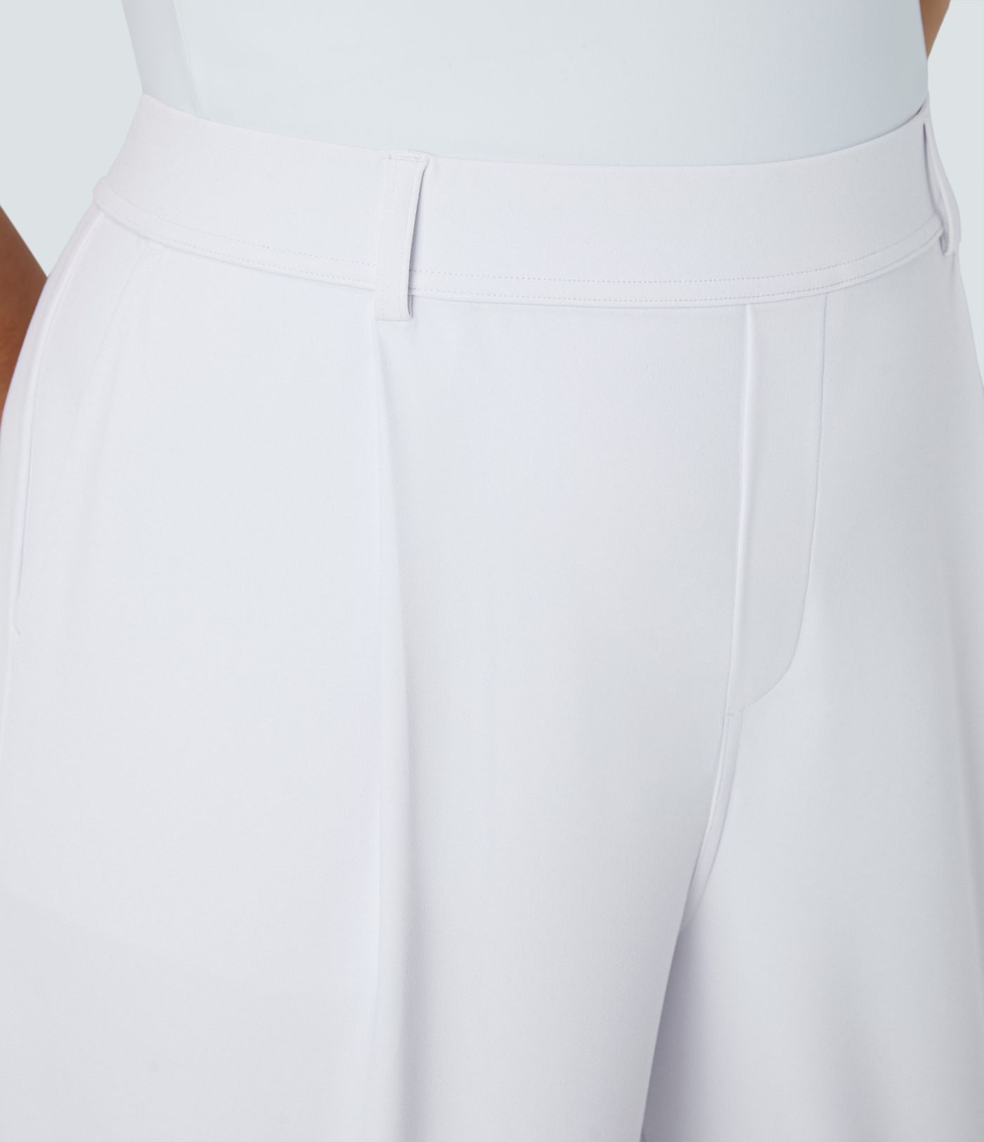 Halara Flex™ High Waisted Pocket Women Straight Wide Leg Baggy Suit Work Plus Size Pants