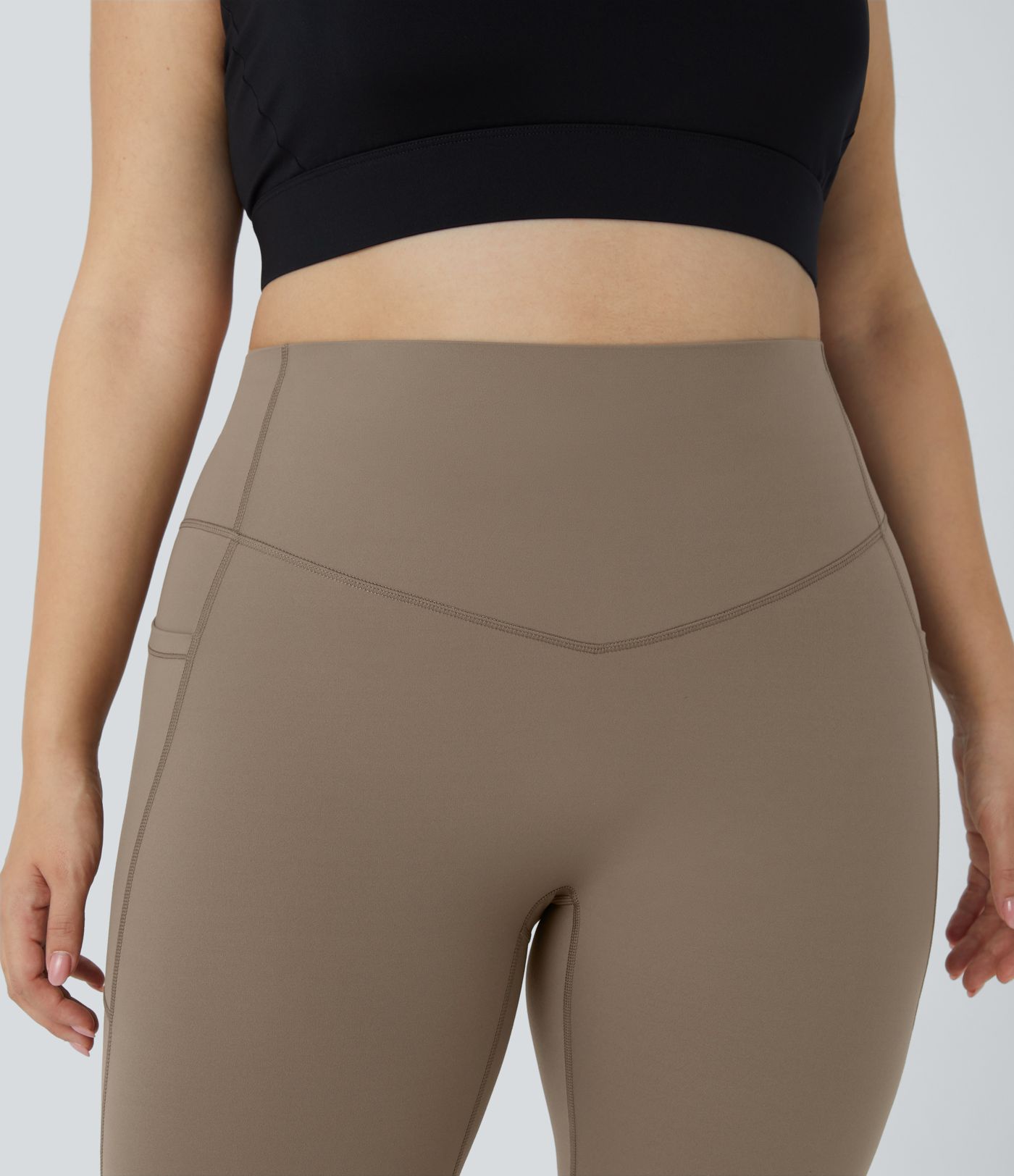 Halara UltraSculpt™ SoCinched Leggings de Cintura Alta con Control de Abdomen y Bolsillos para Tallas Grandes