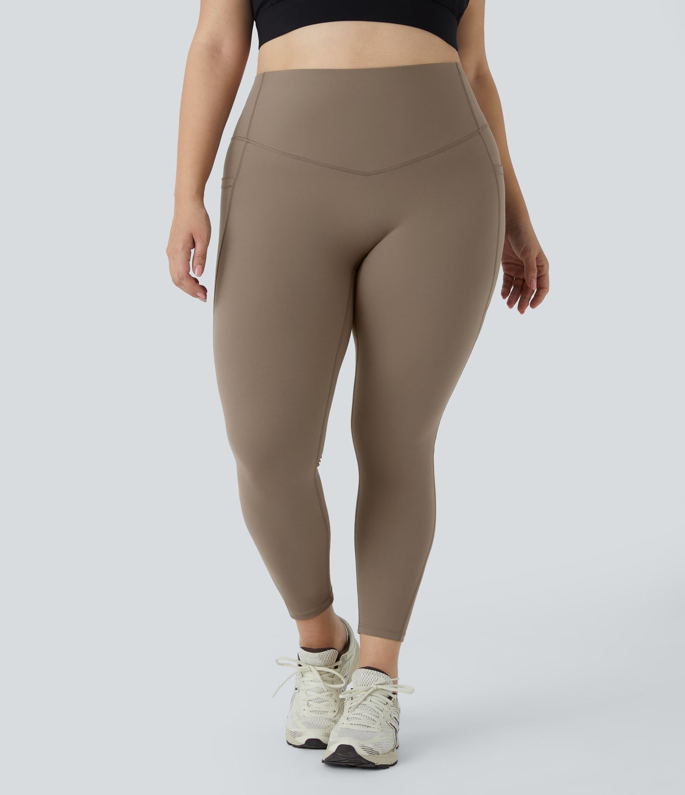 Halara UltraSculpt™ SoCinched Leggings de Cintura Alta con Control de Abdomen y Bolsillos para Tallas Grandes
