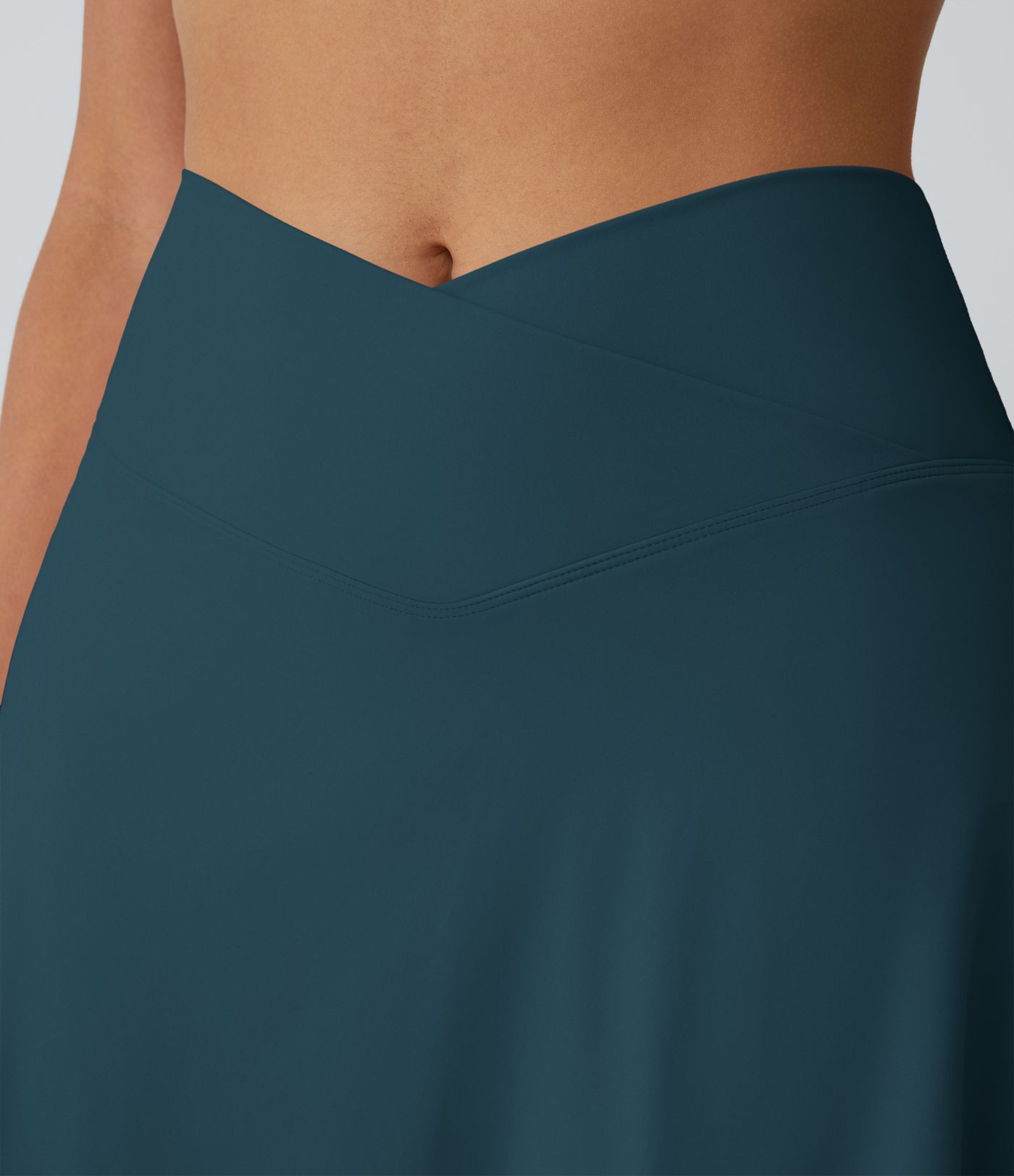 SoftlyZero™ Airy Crossover Pocket 2-in-1 Cool Touch Tennis Skirt-Lucid-Longer Length-UPF50+