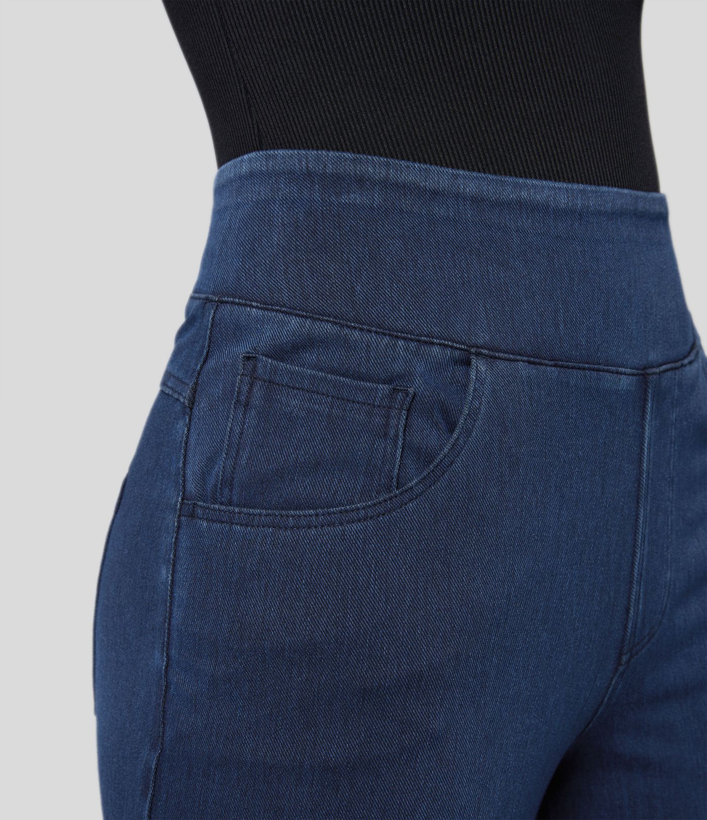 Jeans Halara Flex™ Denim anchos elásticos de tiro alto y holgados con múltiples bolsillos