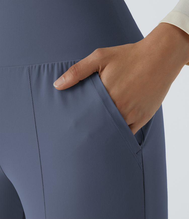 Jogging Casual Uni Taille Haute Poche Latérale 