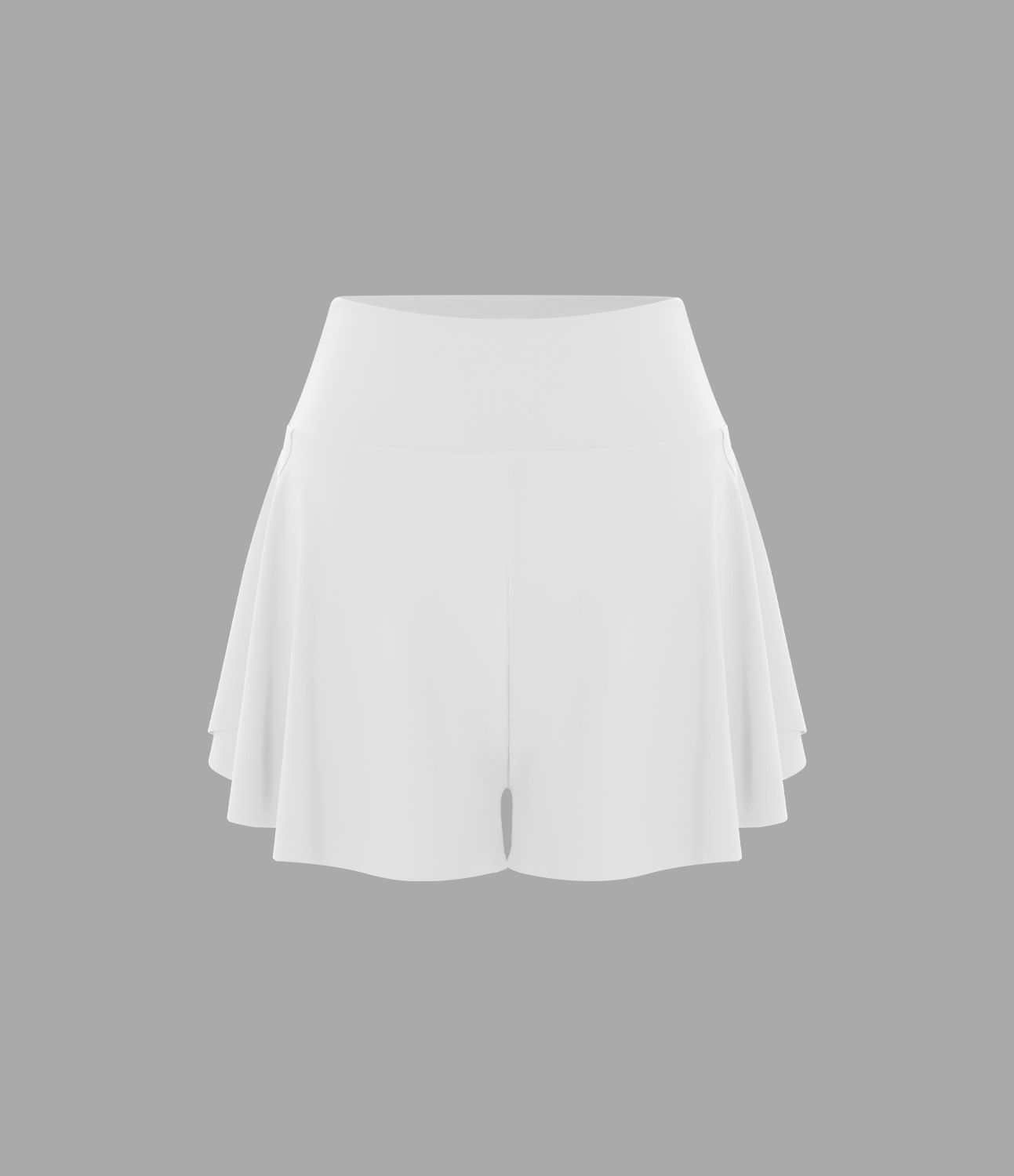 Pantalón corto yoga 2 en 1 tiro alto abertura 5cm