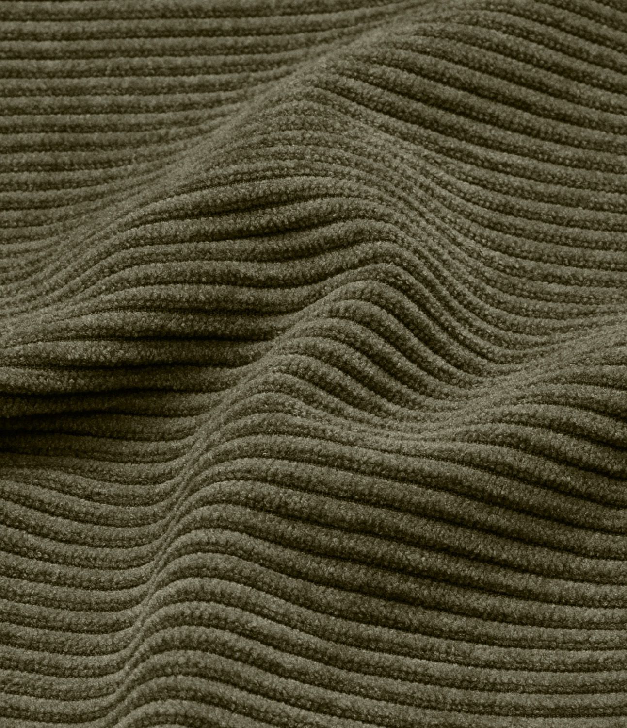 Pantalon décontracté en velours côtelé taille moyenne avec poches latérales