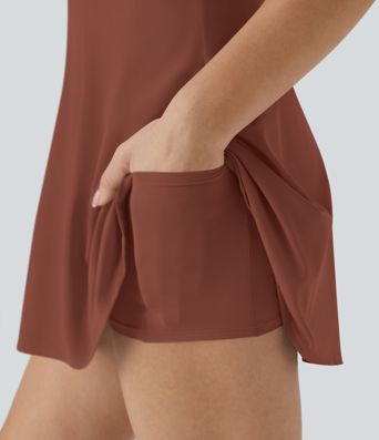 SoftlyZero™ Airy Backless Twisted Cool Touch Dance Active Dress-Easy Peezy Edition