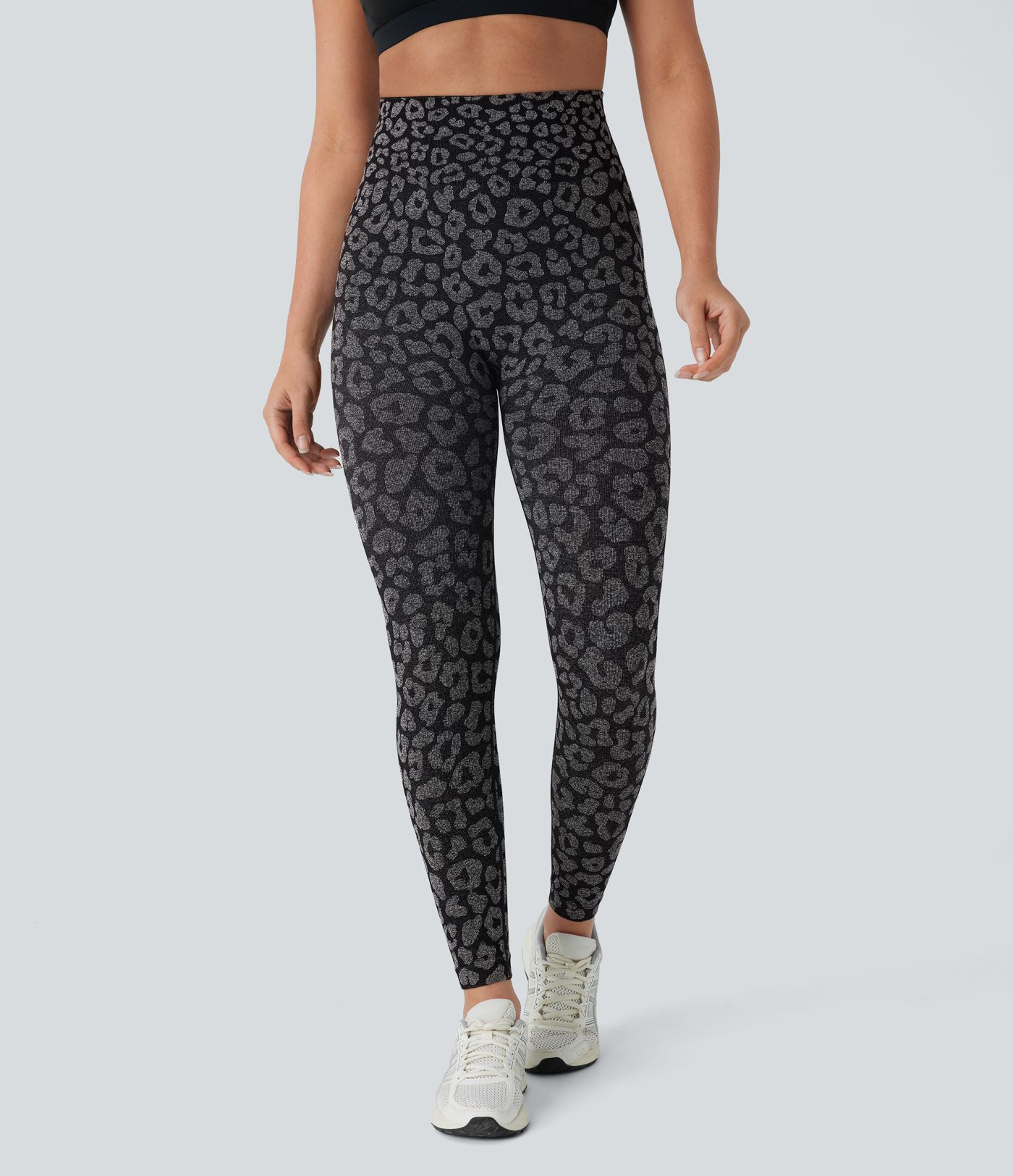 OneForm Seamless Flow High Waisted Leopard 7/8 Yoga Leggings