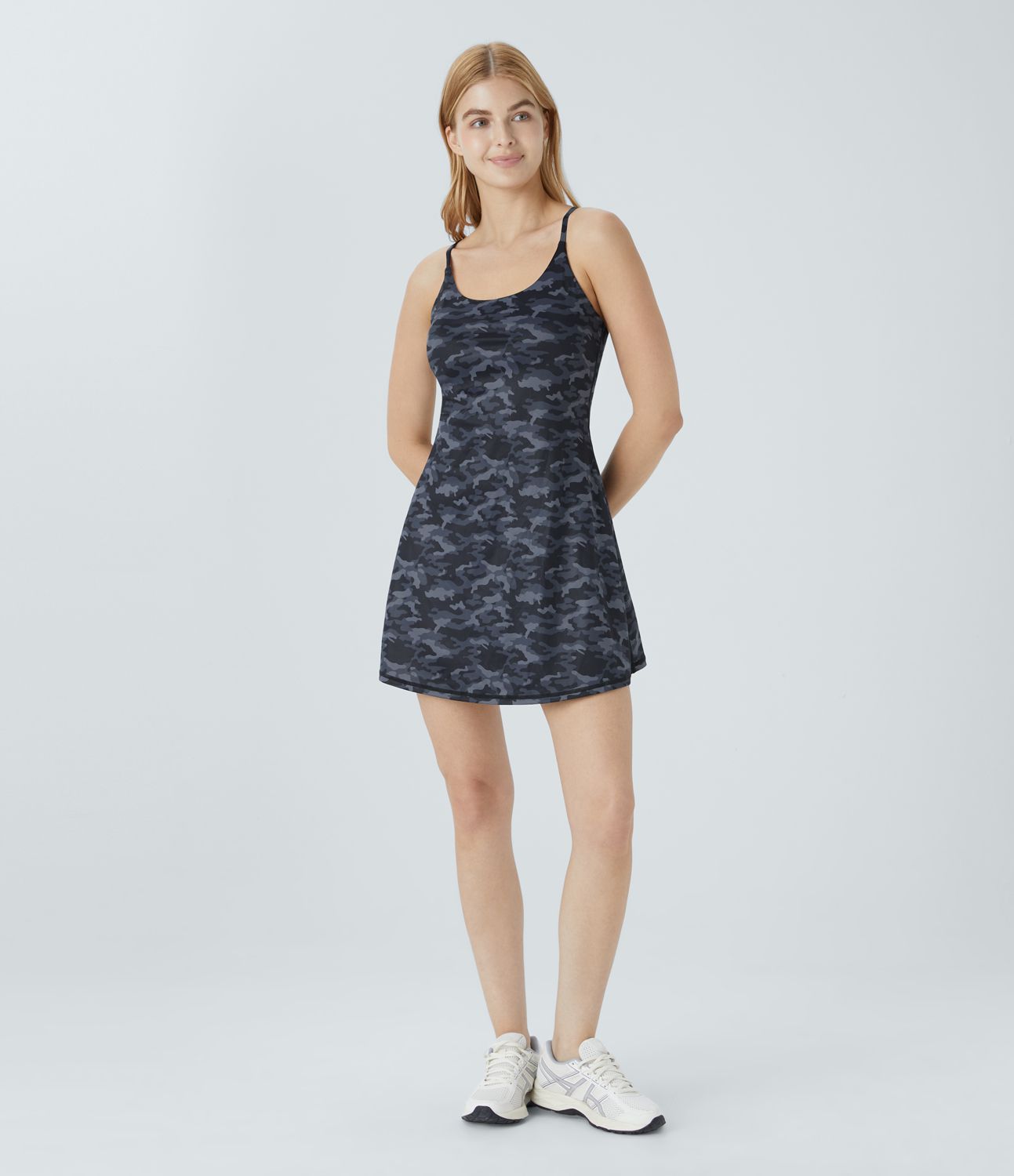 Robe Sport de Pickleball Imprimé Camouflage à Dos Nu - Édition Easy Peasy