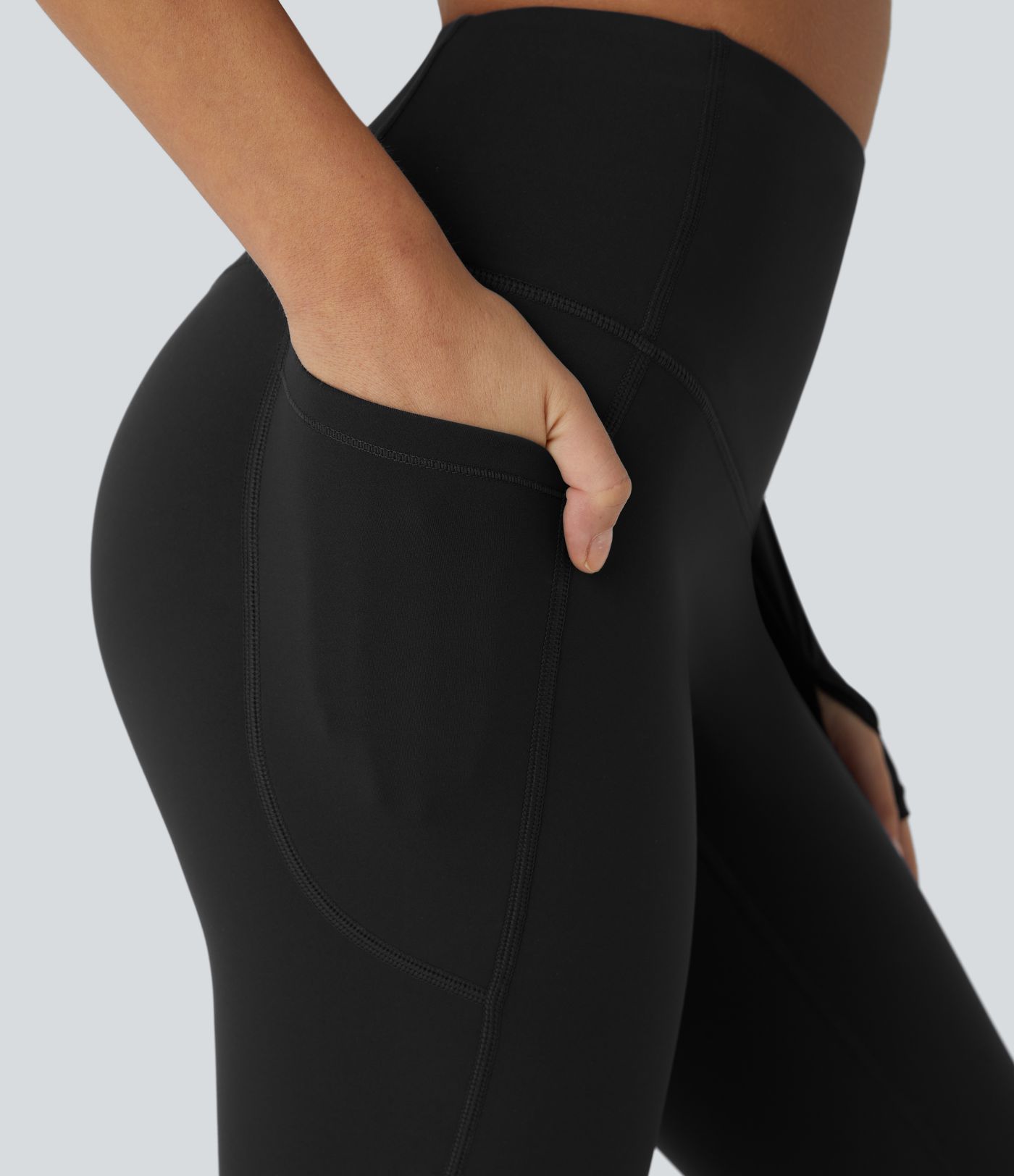SoftlyZero™ Plush Thermal High Waisted Tummy Control Pocket Workout Leggings