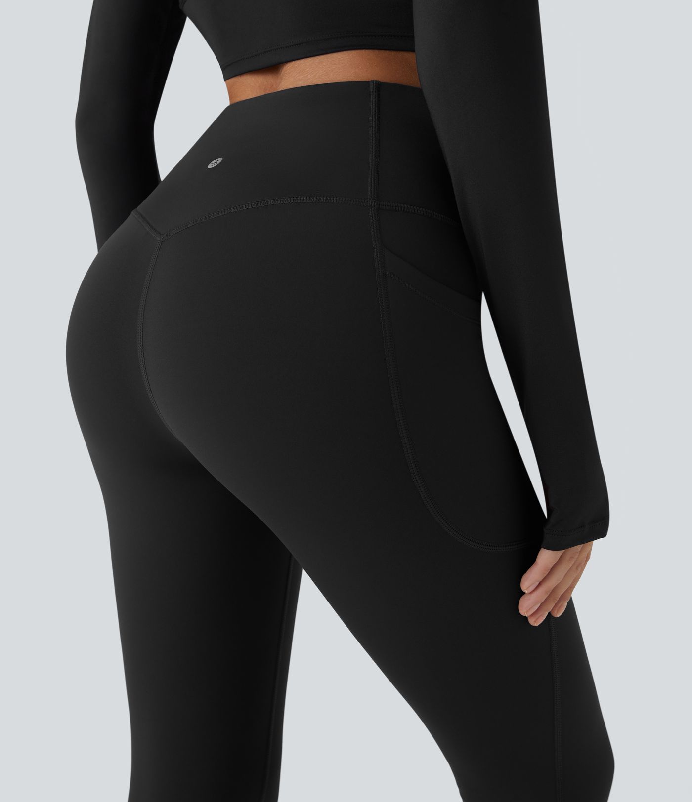 SoftlyZero™ Plush Thermal High Waisted Tummy Control Pocket Workout Leggings