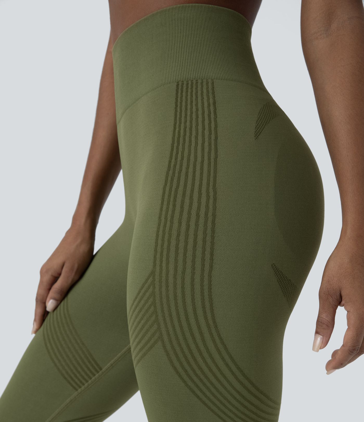 Seamless Flow High Waist 7/8 Yoga Leggings