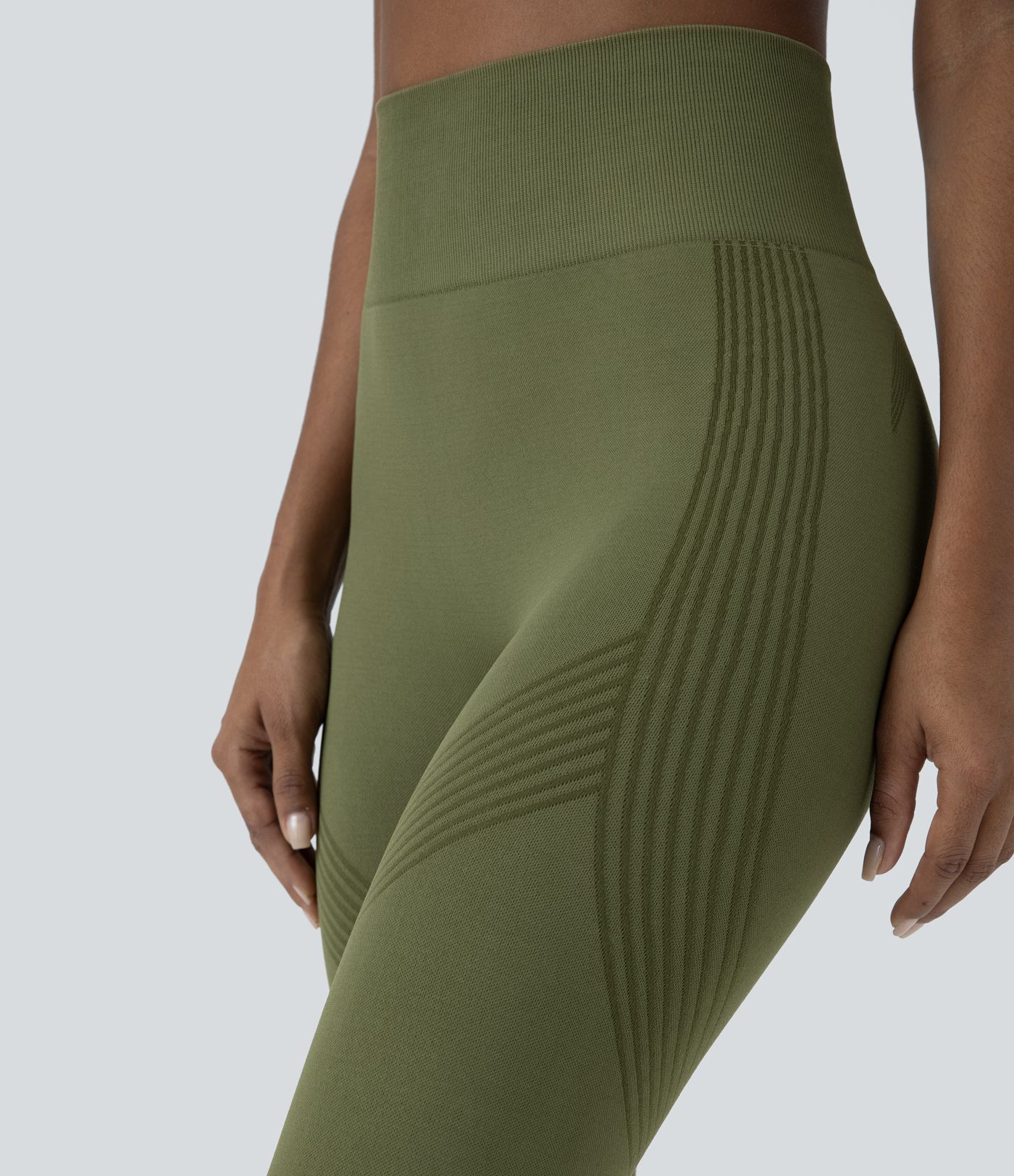 Seamless Flow High Waist 7/8 Yoga Leggings