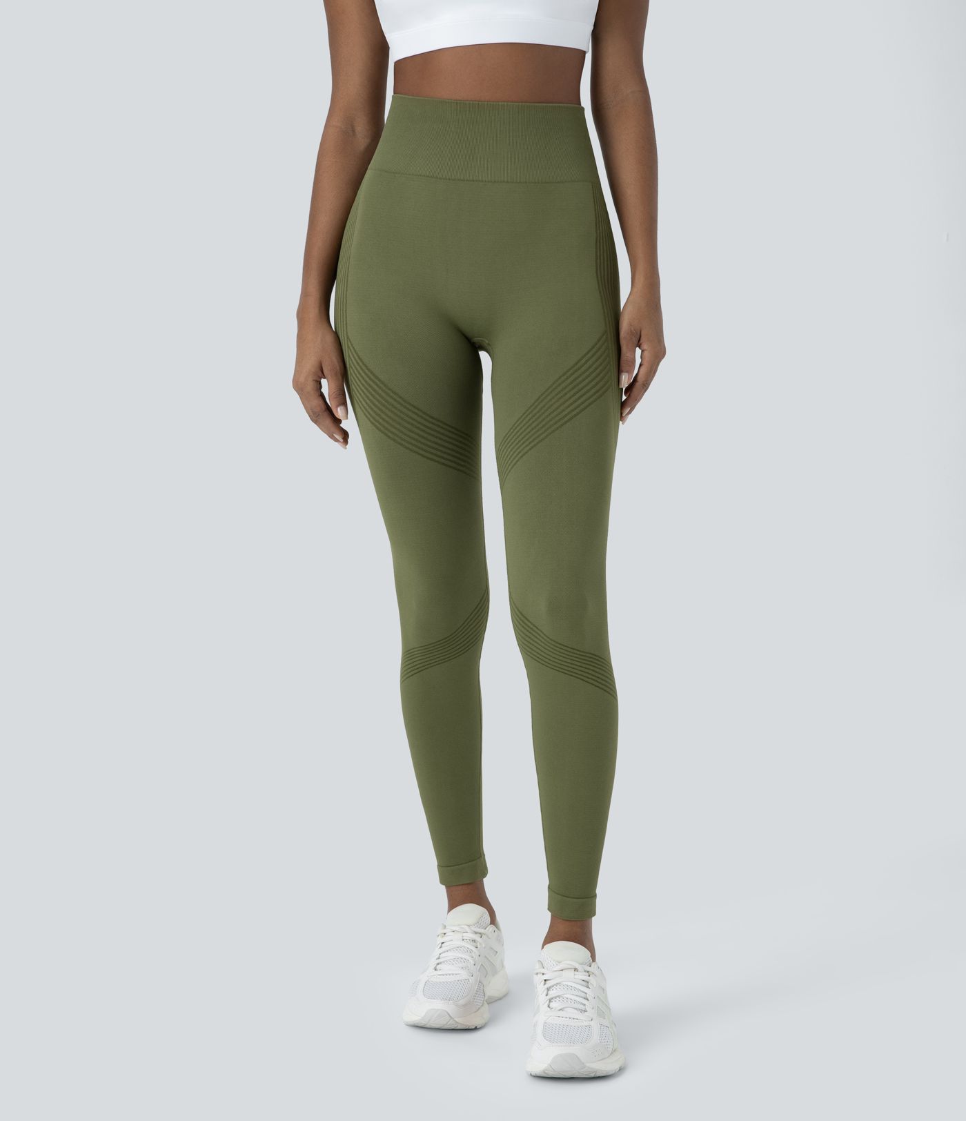 Seamless Flow High Waist 7/8 Yoga Leggings