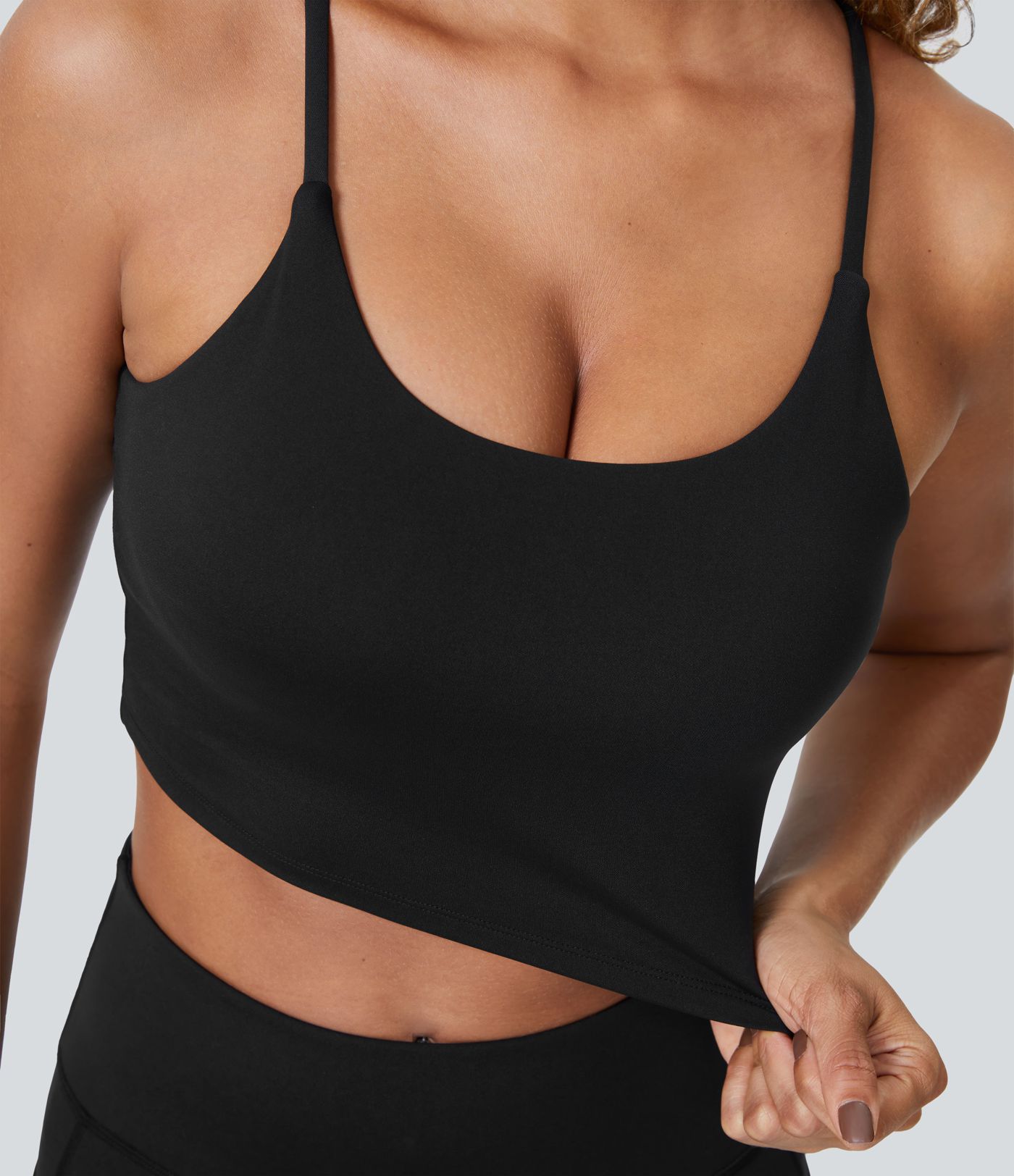 Patitoff™ Tierhaarresistentes, gepolstertes, kurzes Yoga-Cami