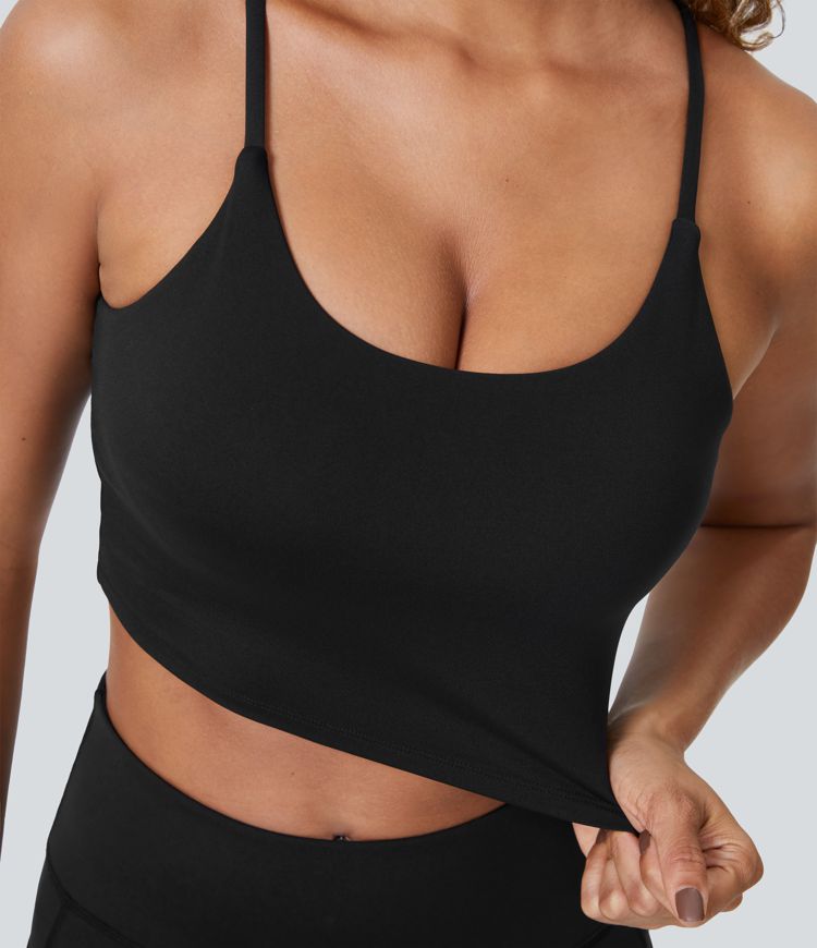 Patitoff™ Tierhaarresistentes, gepolstertes, kurzes Yoga-Cami