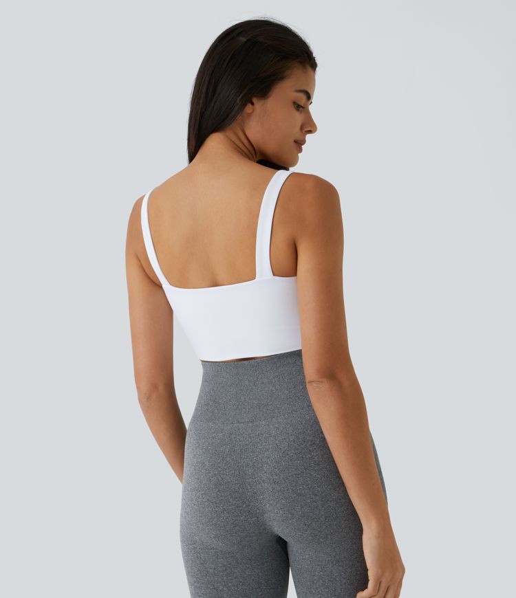 Softlyzero™ Airy Low Support Twisted Cut Out Backless Cool Touch Barre Ballet Dance Sports Bra-UPF50+