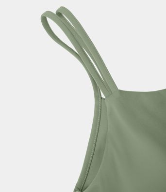 SoftlyZero™ Plush Double Straps 2-Piece Pocket Slip Dance Active Dress A-C Cups