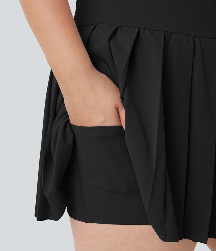 【CITY BREEZE】 NYLON TWO-POCKET SHIRRING SKIRT MUSINSA | CITYBREEZE WOMAN Nylon Shirring Long Skirt_BLACK