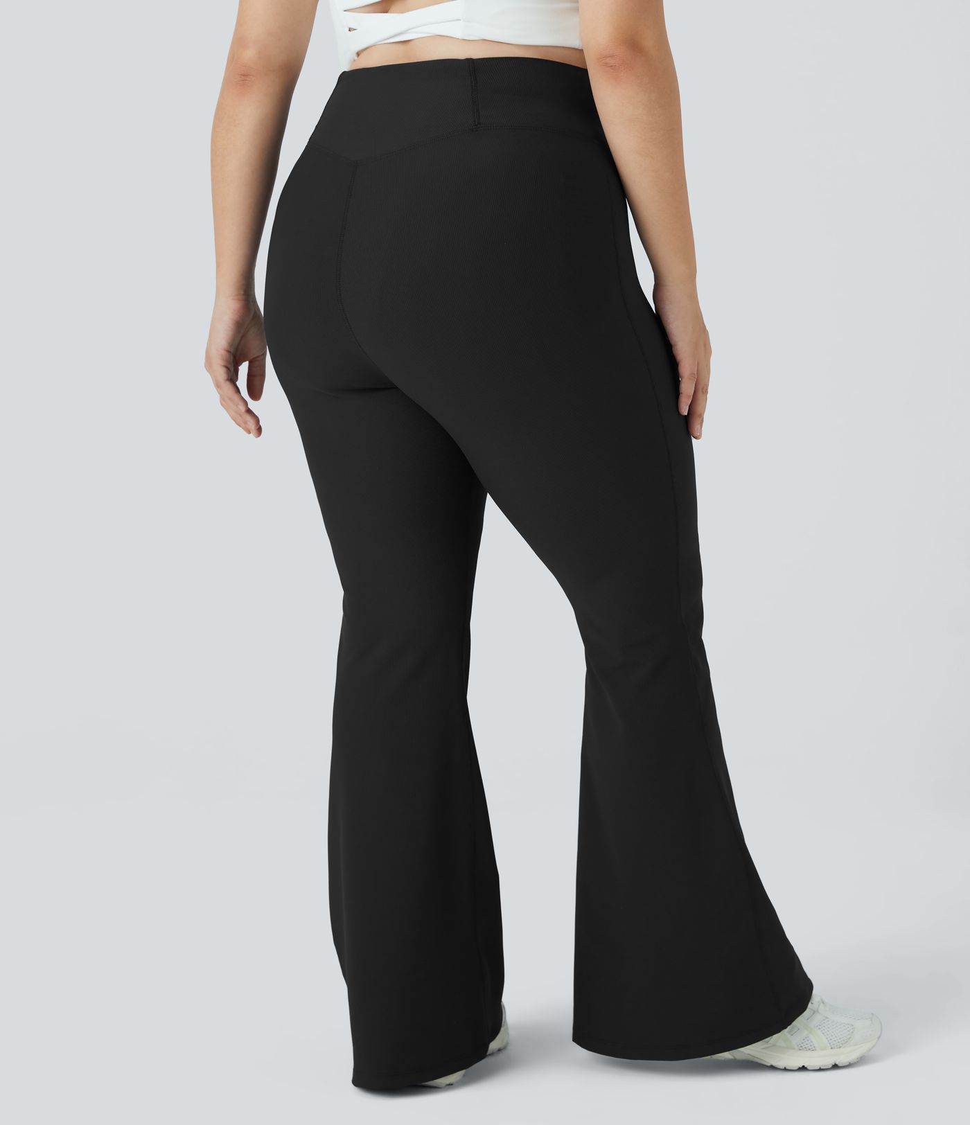 Patitoff™ Flow Pet Hair Resistant Crossover High Waisted Pocket Plus Size Leggings