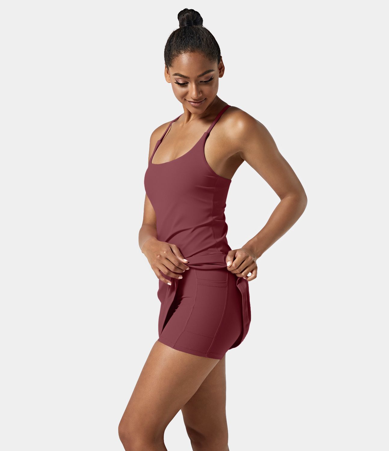 SoftlyZero™ Airy Cut Out 2-in-1 Pocket Cool Touch Mini Activity Dress-UPF50+