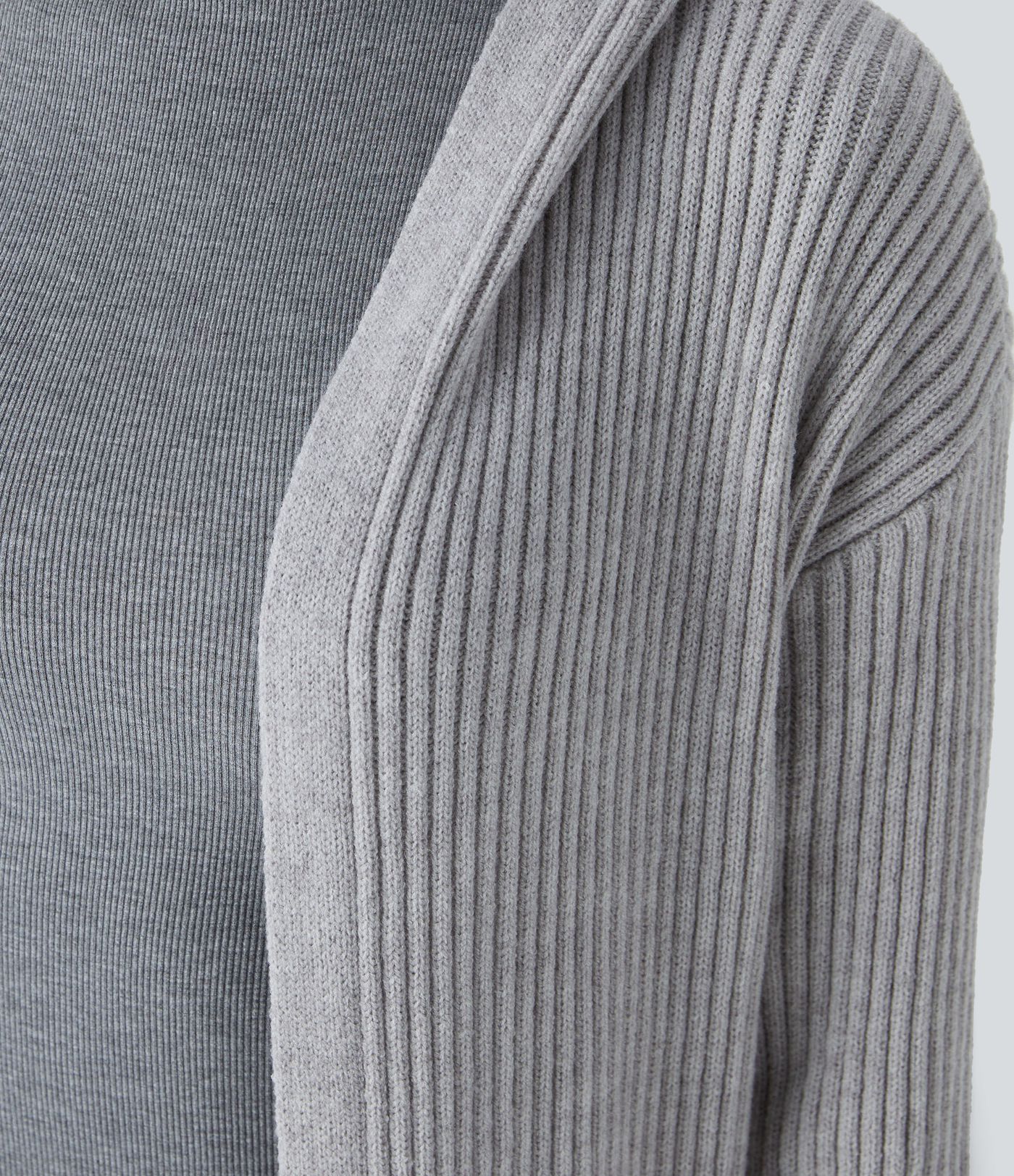 Hooded Long Sleeve Pocket Longline Casual Cardigan